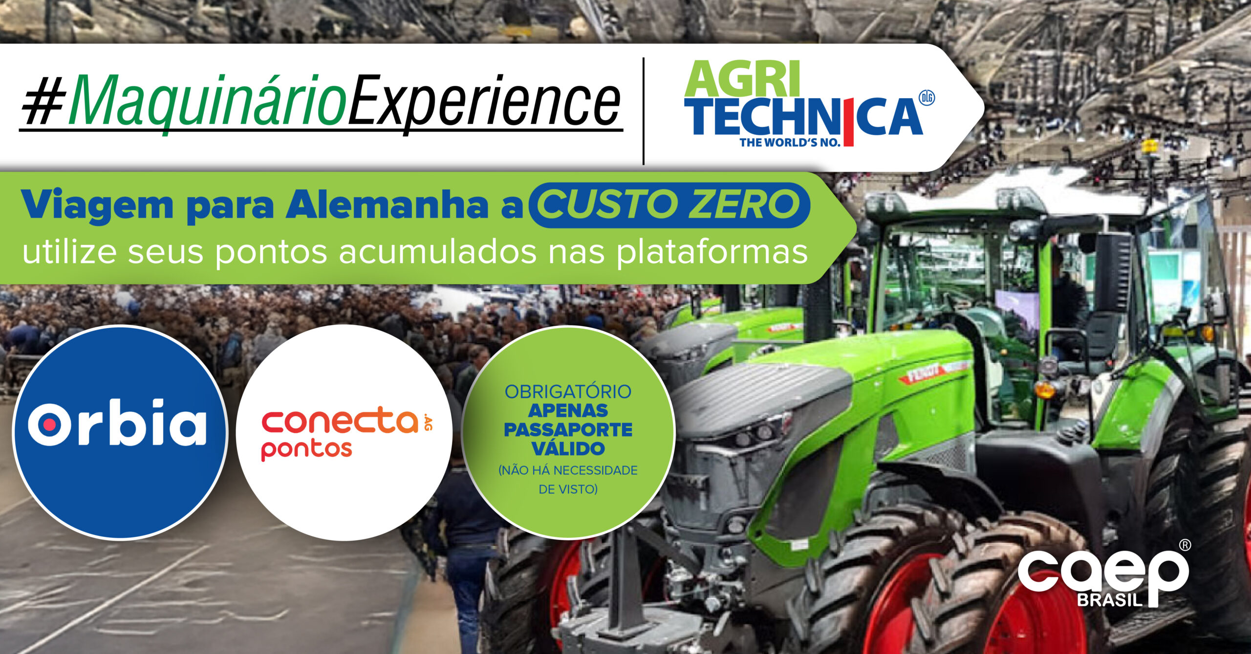 Sua viagem para a Agritechnica a custo zero